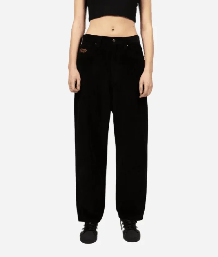 Wasted Pantalon Casper Corduroy Feeler Noir