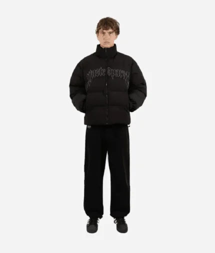 Wasted Puffer Veste Nylon Pitcher Noir