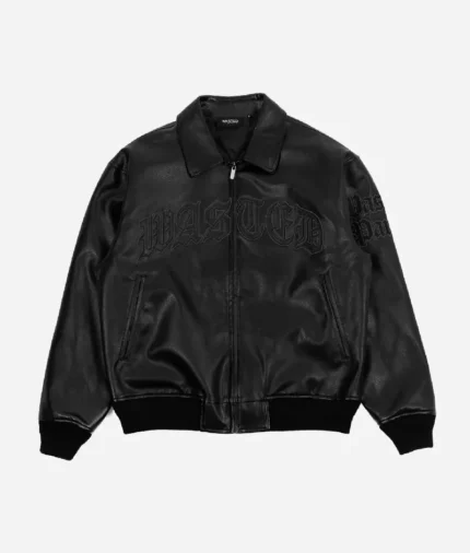 Wasted Varsity Veste Burn Faith Noir