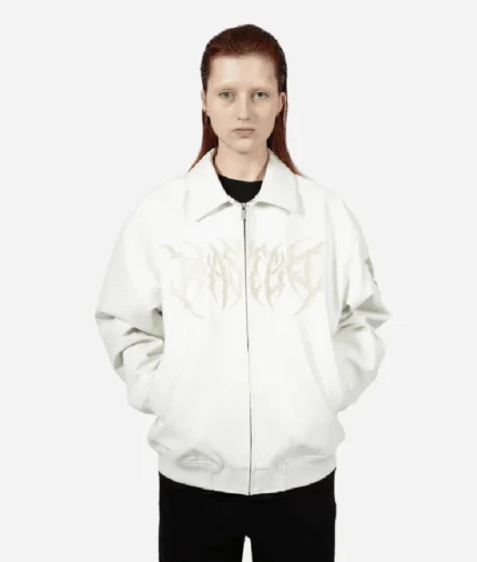 Wasted Veste Varsity Blitz Blanc