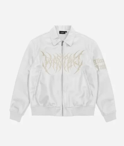 Wasted Veste Varsity Blitz Blanc