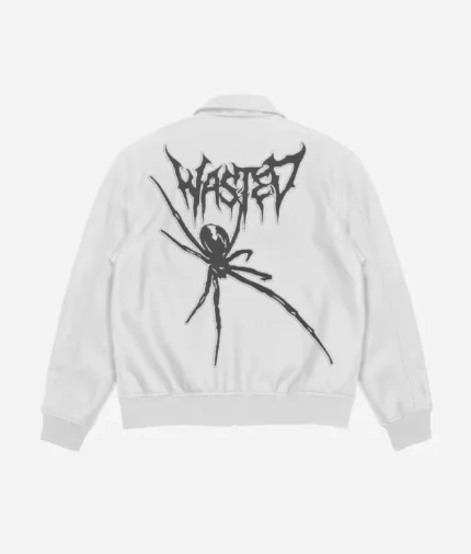 Wasted Veste Varsity Sick Blanc